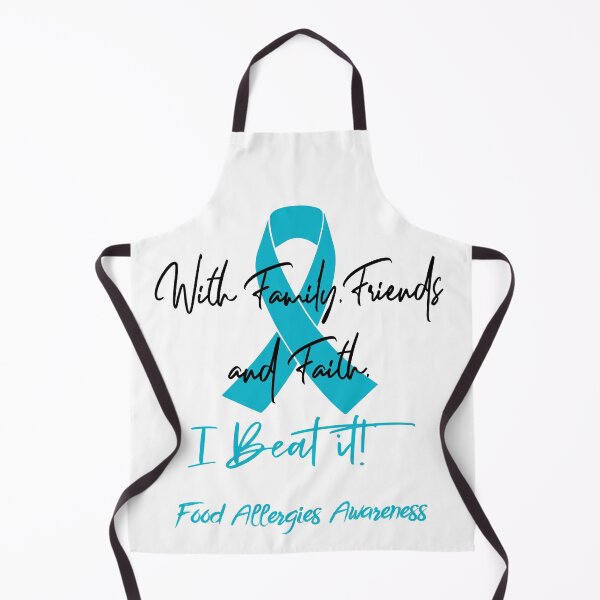 Item preview, Food Allergies Warrior - With Family, Friends, and Faith - I BEAT IT! designed and sold by Robbsyn.
