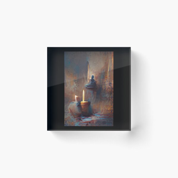Aperçu de l'œuvre Bougie flamme art abstrait créée et vendue par MiloBlaz.