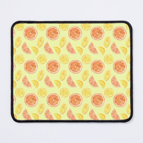 Item preview, yellow orange, grapefruit, and lemon citrus pattern designed and sold by sleepyrun.