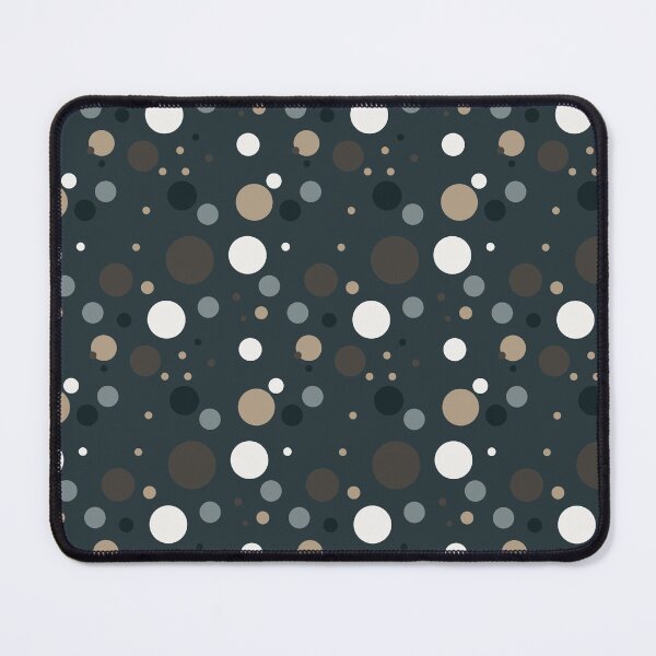 Item preview, Summer 80s 70s 60s Eighties Seventies Sixties Retro Vintage Polka Dots Dots Dots Polka Dots Poka Dots Circles Grey White Tan Black designed and sold by fairy-taler.