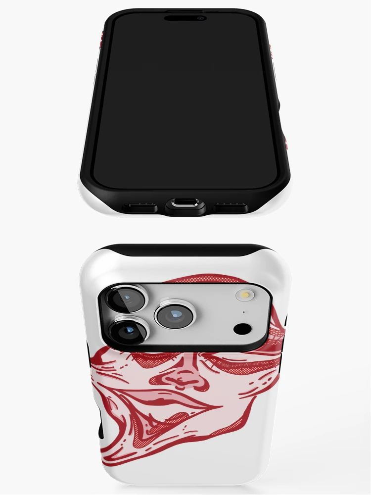 Thumbnail 3 of 4, iPhone Case, Red designed and sold by RMSdesigns.