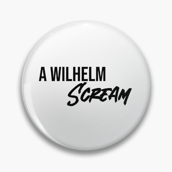 Item preview, A Wilhelm Scream Black Text designed and sold by RadicalAM.