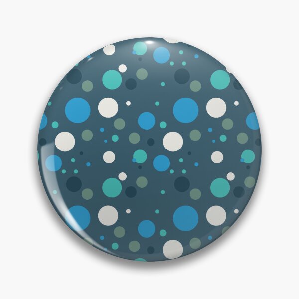 Item preview,   Vintage Retro Groovy Polka Dots 70s 60s Eighties Seventies Sixties  Dots Dots Polka Dots Poka Dots Circles Grey Cyan Green White Blue Black designed and sold by fairy-taler.