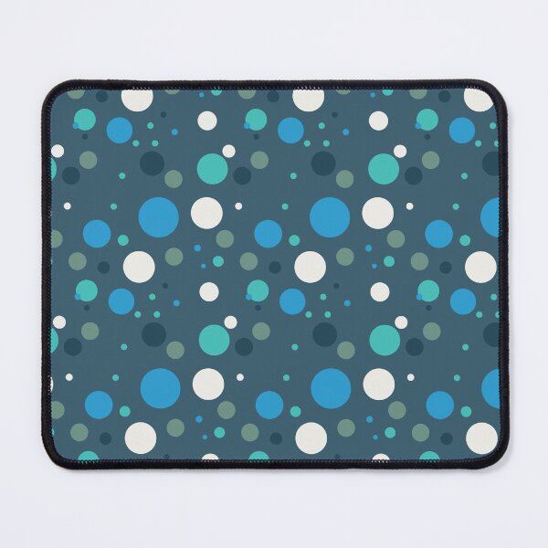 Item preview, Vintage Retro Groovy Polka Dots 70s 60s Eighties Seventies Sixties Dots Dots Polka Dots Poka Dots Circles Grey Cyan Green White Blue Black designed and sold by fairy-taler.
