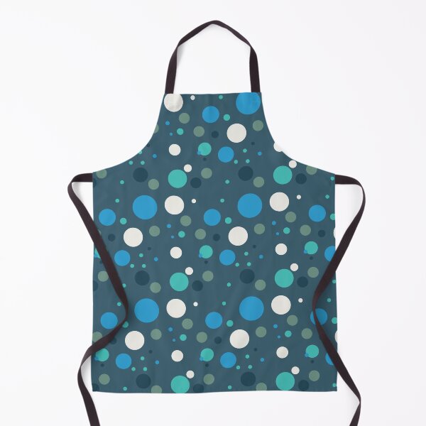 Item preview, Vintage Retro Groovy Polka Dots 70s 60s Eighties Seventies Sixties Dots Dots Polka Dots Poka Dots Circles Grey Cyan Green White Blue Black designed and sold by fairy-taler.