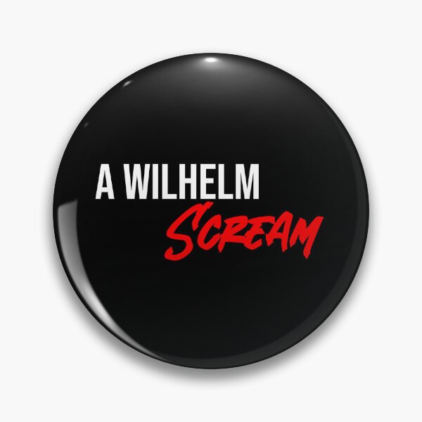 Item preview, A Wilhelm Scream White & Red Text designed and sold by RadicalAM.