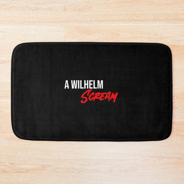 Item preview, A Wilhelm Scream White & Red Text designed and sold by RadicalAM.
