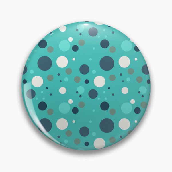 Item preview,   Vintage Retro Groovy Polka Dots 70s 60s Eighties Seventies Sixties  Dots Dots Polka Dots Poka Dots Circles Grey Cyan Green White Blue designed and sold by fairy-taler.