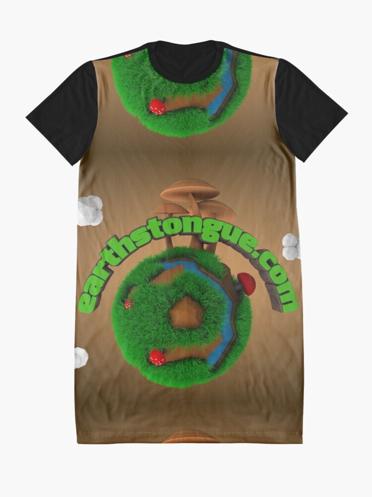 Vista alternativa de Vestido camiseta Earth´s Tongue