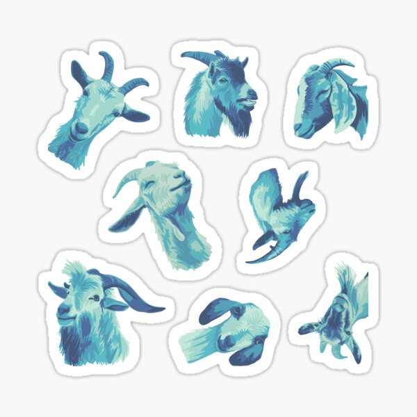 Item preview, My Goat Friends designed and sold by Unhinged Heather.