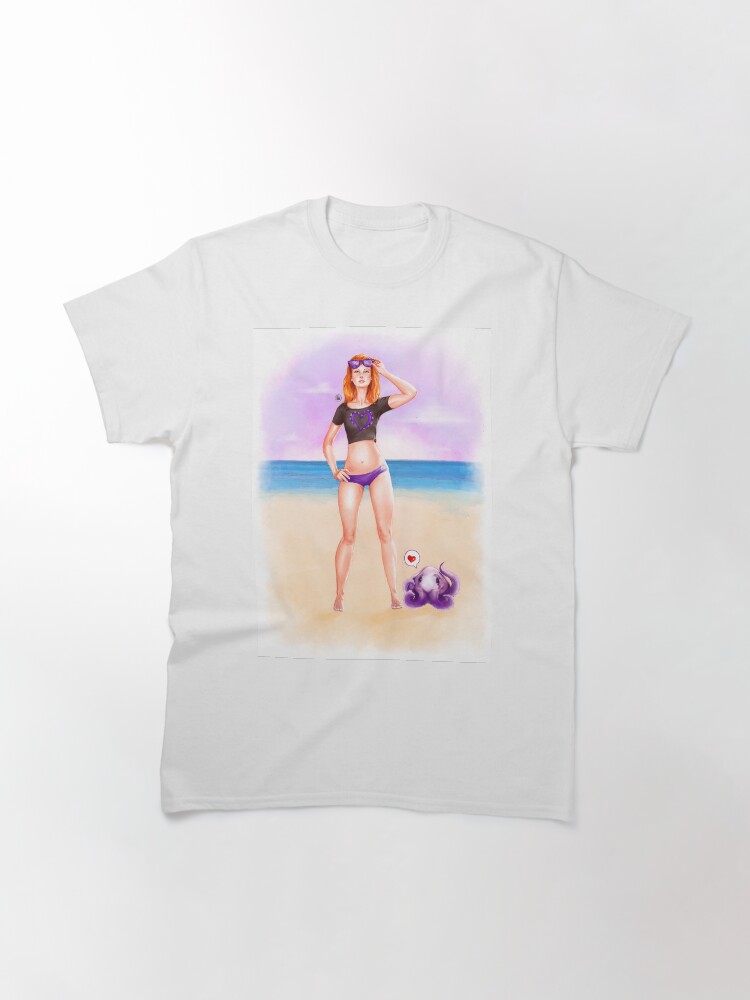 Alternate view of Purple Espiral Beach Classic T-Shirt
