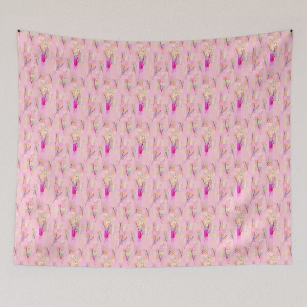 Item preview, Strange Pink Glitch Floral Vaporwave Pattern designed and sold by sleepyrun.