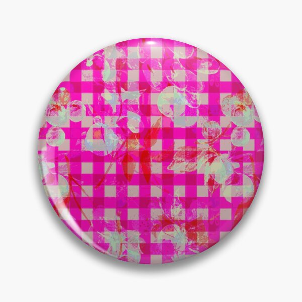 Item preview, Grid Magenta Pink Glitch Floral Vaporwave Pattern designed and sold by sleepyrun.