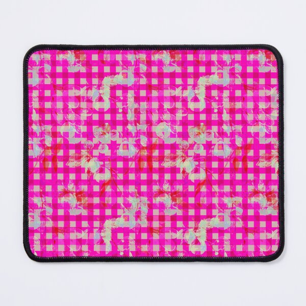 Item preview, Grid Magenta Pink Glitch Floral Vaporwave Pattern designed and sold by sleepyrun.