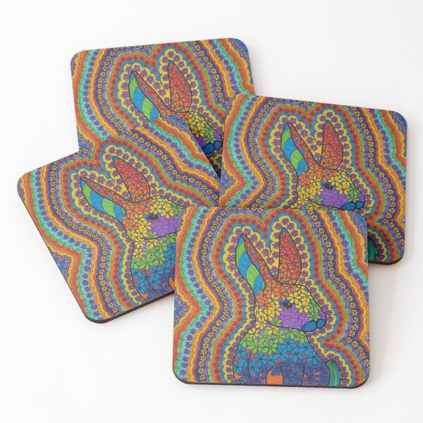 Item preview, Rainbow bunny designed and sold by Jennifer SquillaceMiller.