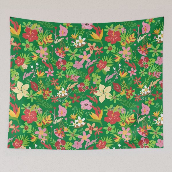 Item preview, Flower Garden, with red, pink and green flowers.  designed and sold by RiadMannan.