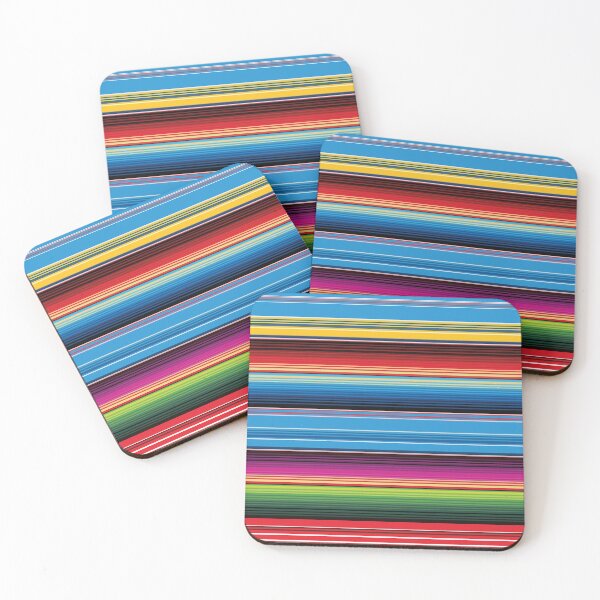 Item preview, Saltillo Mexican serape blanket vibrant latino stripes zarape southwest modern fiesta zerape designed and sold by T-Mex.