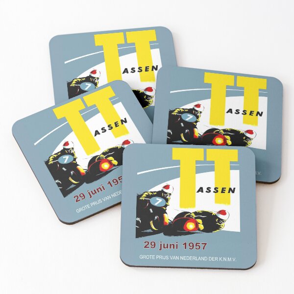 Item preview, T. T. ASSEN: Vintage Motorcycle Racing Print. designed and sold by posterbobs.