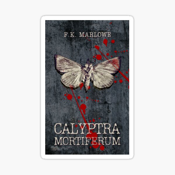 Calyptra Mortiferum | Cover art from F.K. Marlowe's horror short Sticker