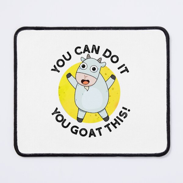Item preview, You Can Do It You Goat This Cute Animal Puns designed and sold by punnybone.