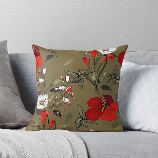 Item preview, Red and white floral garden designed and sold by FGCART.
