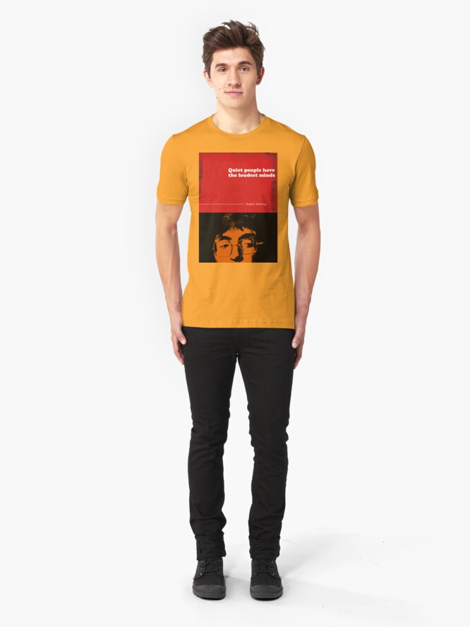 Alternate view of Stephen Hawking Quote Slim Fit T-Shirt