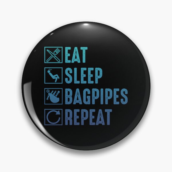 Item preview, Eat Sleep Bagpipes Repeat Funny Bagpipe Player Racerback Tank Top designed and sold by allysonhat.