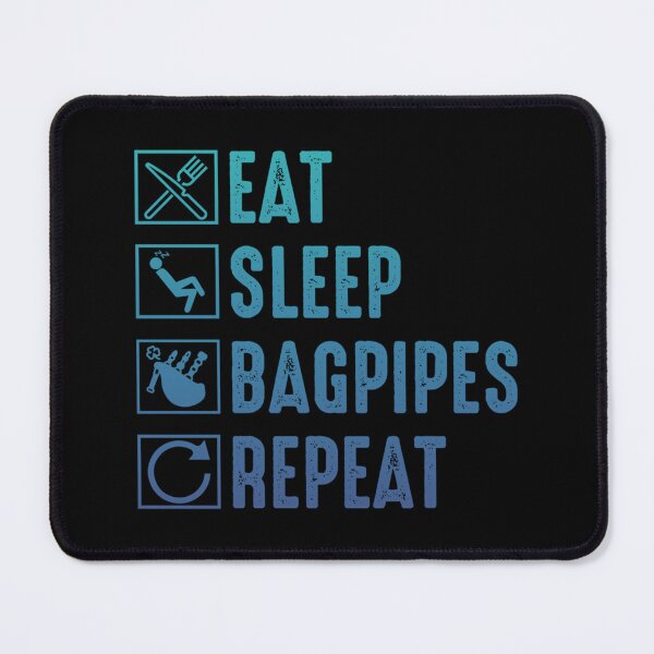 Item preview, Eat Sleep Bagpipes Repeat Funny Bagpipe Player Racerback Tank Top designed and sold by allysonhat.