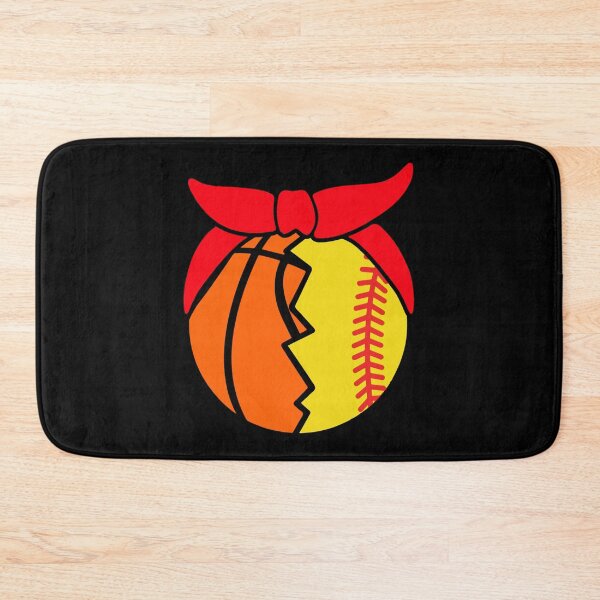 Item preview, Softball Basketball Ball With Headband Gift For Softball Lover Basketball Lover Sticker designed and sold by janlzmaude.
