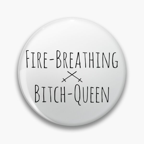 Item preview, Fire-Breathing Bitch-Queen 2 (Black on White) designed and sold by believeluna.