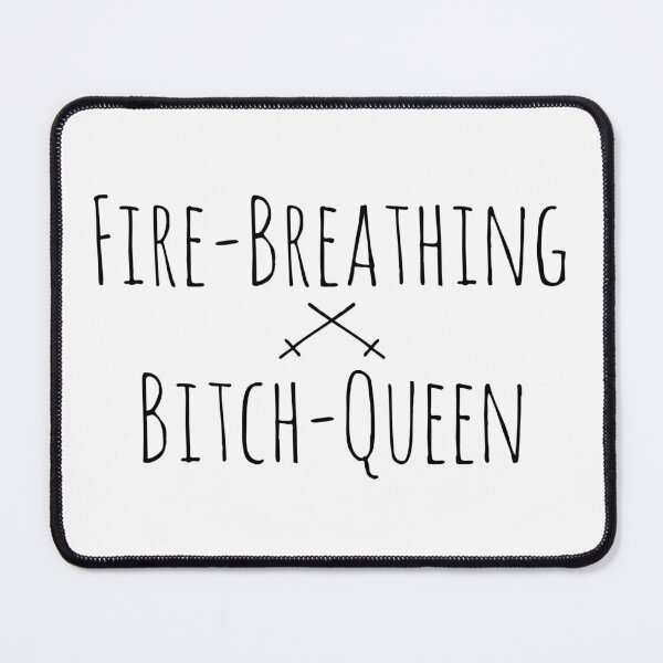 Item preview, Fire-Breathing Bitch-Queen 2 (Black on White) designed and sold by believeluna.