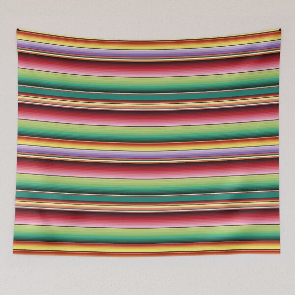 Item preview, Vibrant bold Mexican serape blanket vibrant chicano pattern zarape southwest modern fiesta zerape designed and sold by T-Mex.
