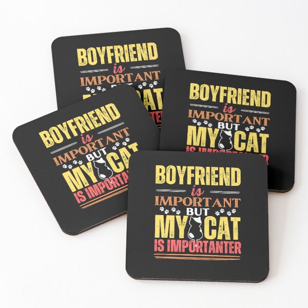 Item preview, Boyfriend is important but my cat is more important designed and sold by marunstudio.