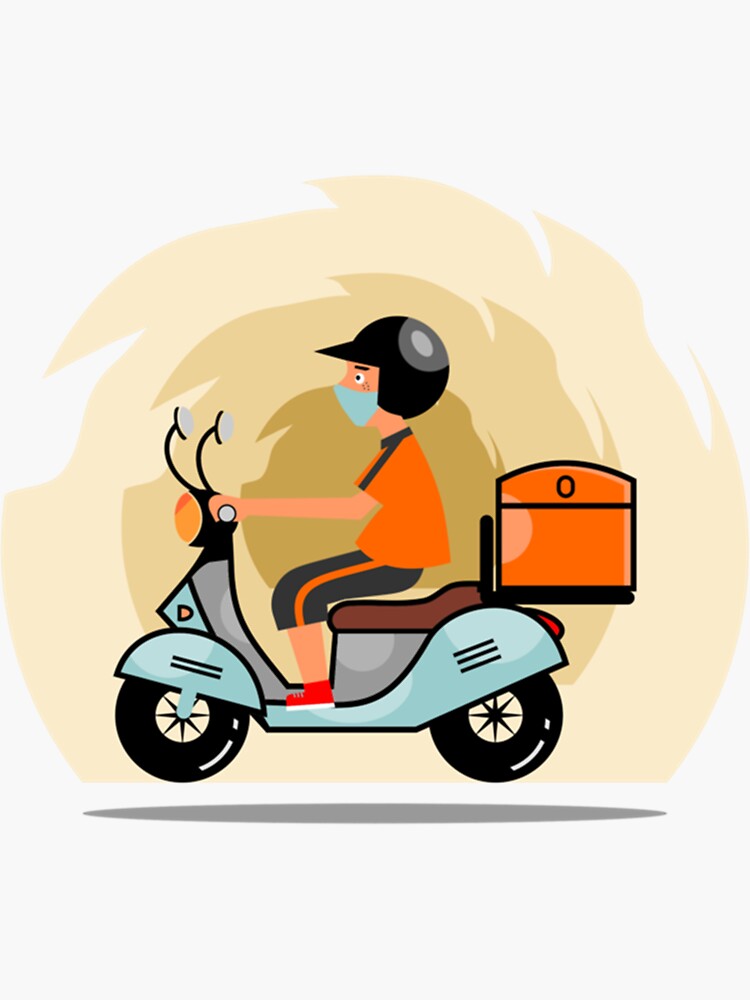 "Scooter Techno " Sticker for Sale by GreysonCampbell Redbubble