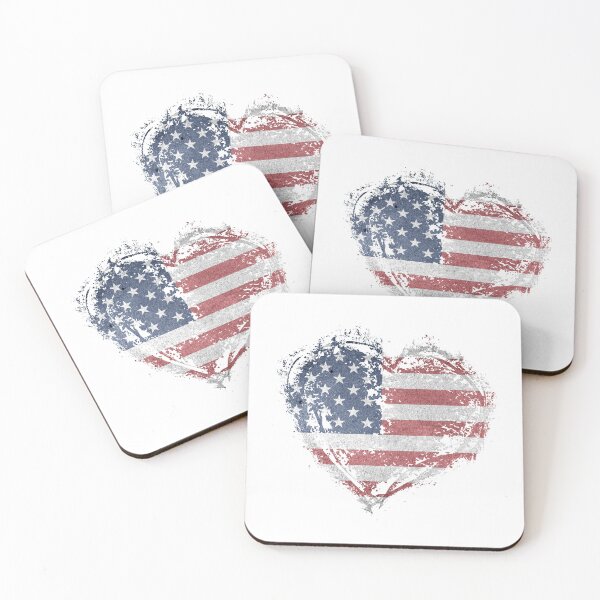 Item preview, Grunge style American Flag Heart designed and sold by AmericaFreedom.