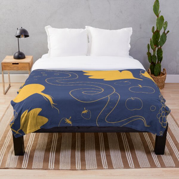 Item preview, Navy & Mustard Snake & plants designed and sold by BrunchClub.