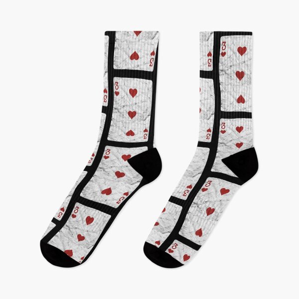 Item preview, Playing Cards 3 of Hearts (distressed design) designed and sold by siggyspatsky.