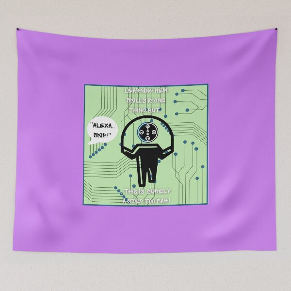 Item preview, Alexa Skip Funny Design designed and sold by CoyoteGifts.