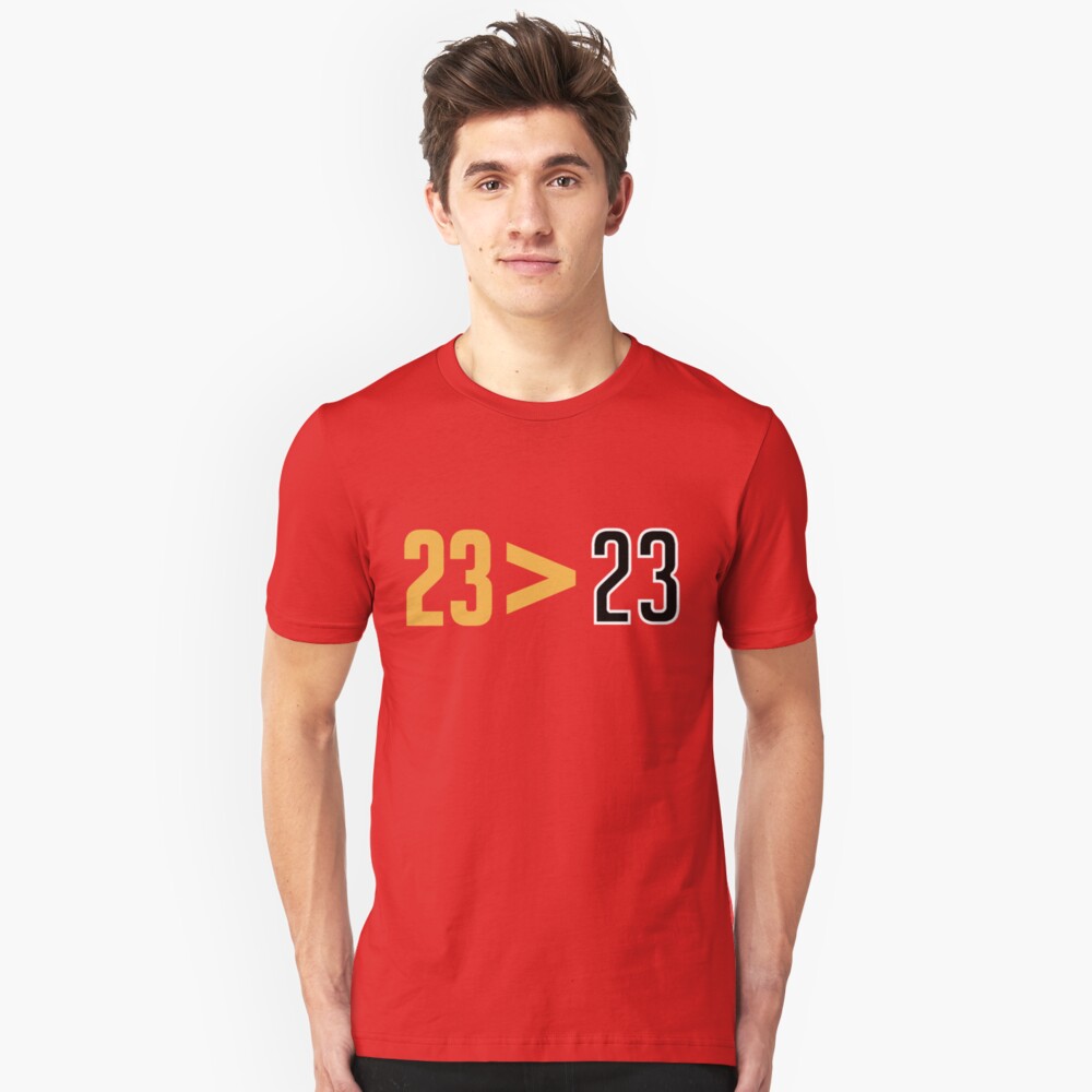 red lebron shirt