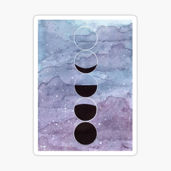 Item preview, Watercolor Moonphases. designed and sold by Marie Dudek.