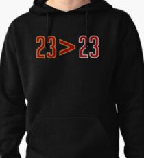 LeBron Greater Than Jordan (Black) Pullover Hoodie