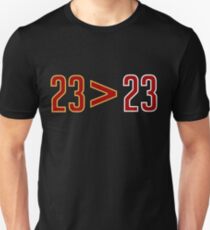 LeBron Greater Than Jordan (Black) Slim Fit T-Shirt