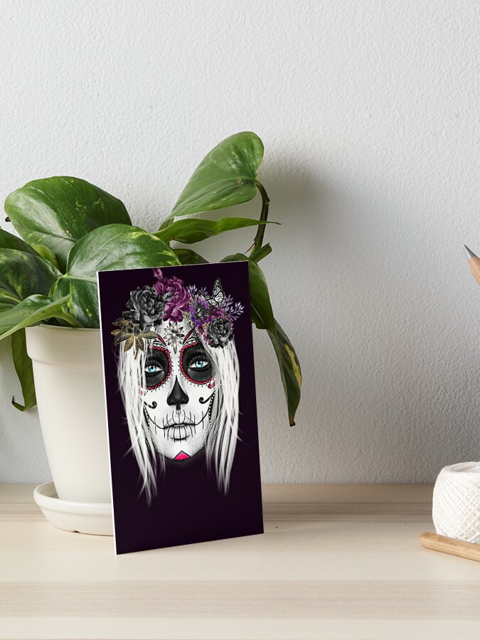 Catrina,Mexican Sugar Skull Lady Throw Pillow for Sale by Gothic