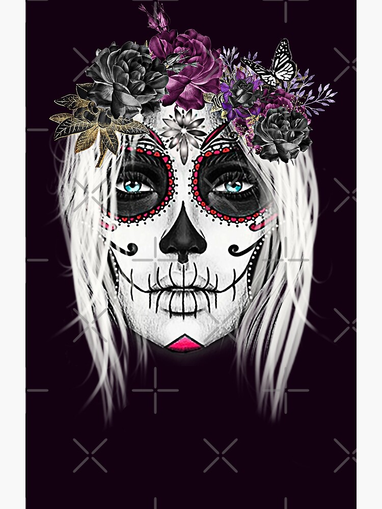 Catrina, White Mexican Sugar Skull Girl | Poster