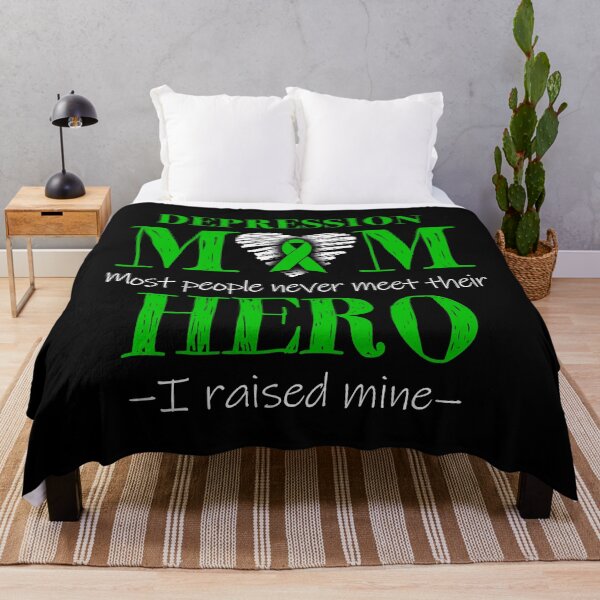 Item preview, Proud Depression Mom HERO I Raised Mine designed and sold by Mnrshirley.