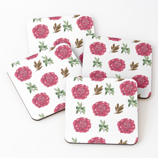 Item preview, Roses Leaves | Carnations | Red Flowers  designed and sold by campingforge.