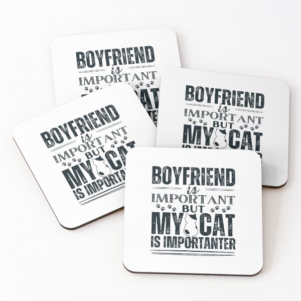 Item preview, Boyfriend is important but my cat is more important designed and sold by marunstudio.