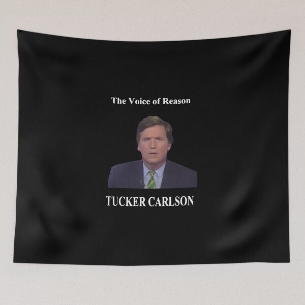 Item preview, The voice of reason Tucker Carlson shirt designed and sold by CarmenHayess.