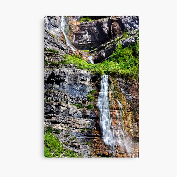 Bridal Veil Falls Provo Utah, By DAM Creative Canvas Print