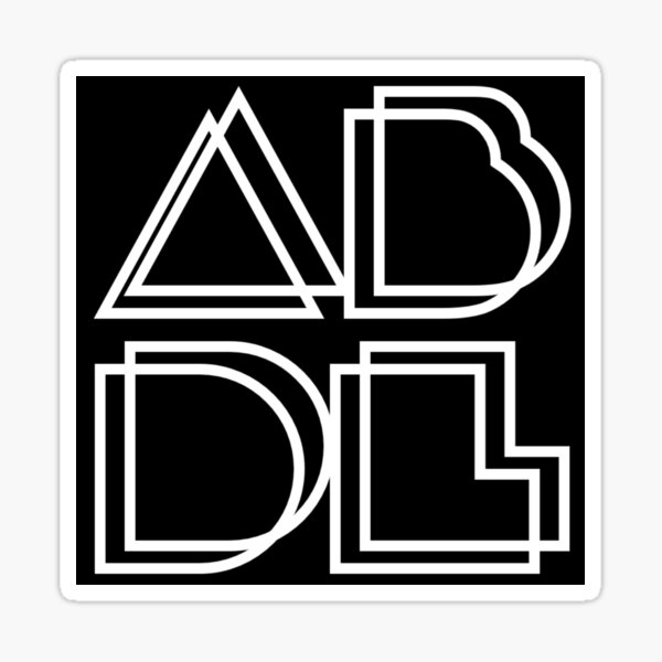 Item preview, ABDL logo - White on Black designed and sold by DF3.
